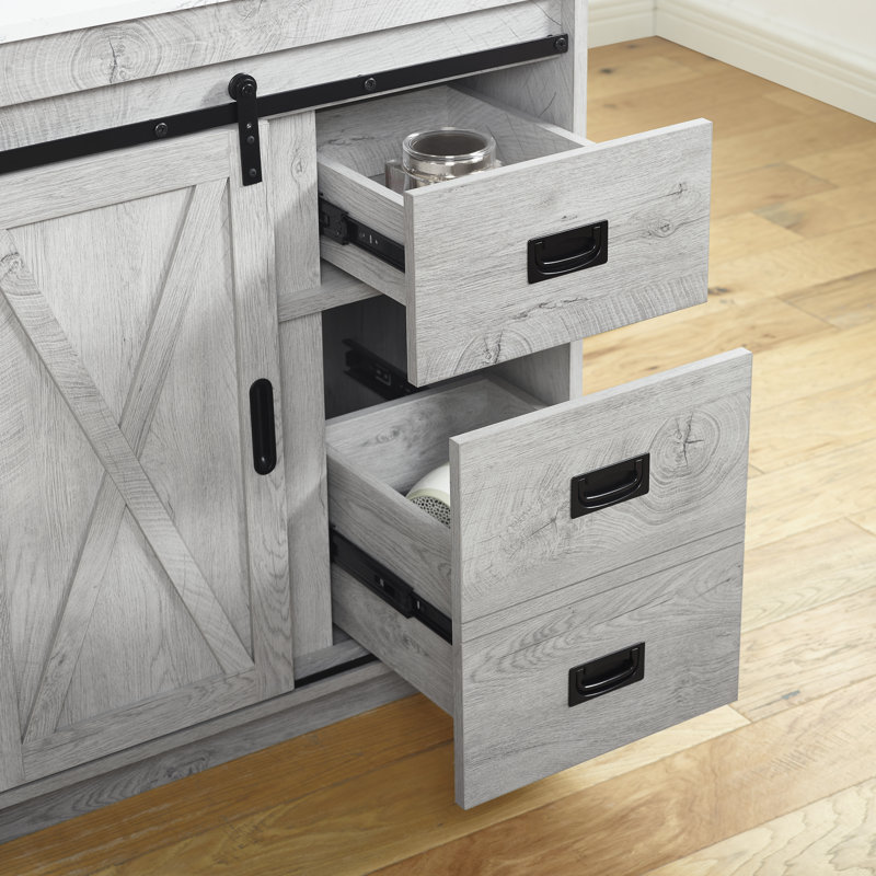 Sand & Stable Jillian 54'' Free Standing Double Bathroom Vanity with